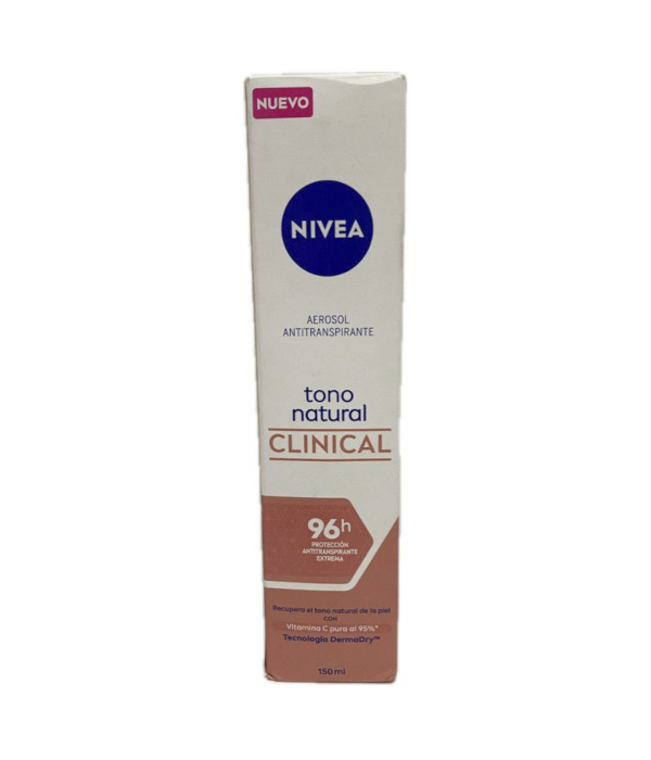 DESODORANTE NIVEA TONO NATURAL CLINICAL SPRAY X 150 ML